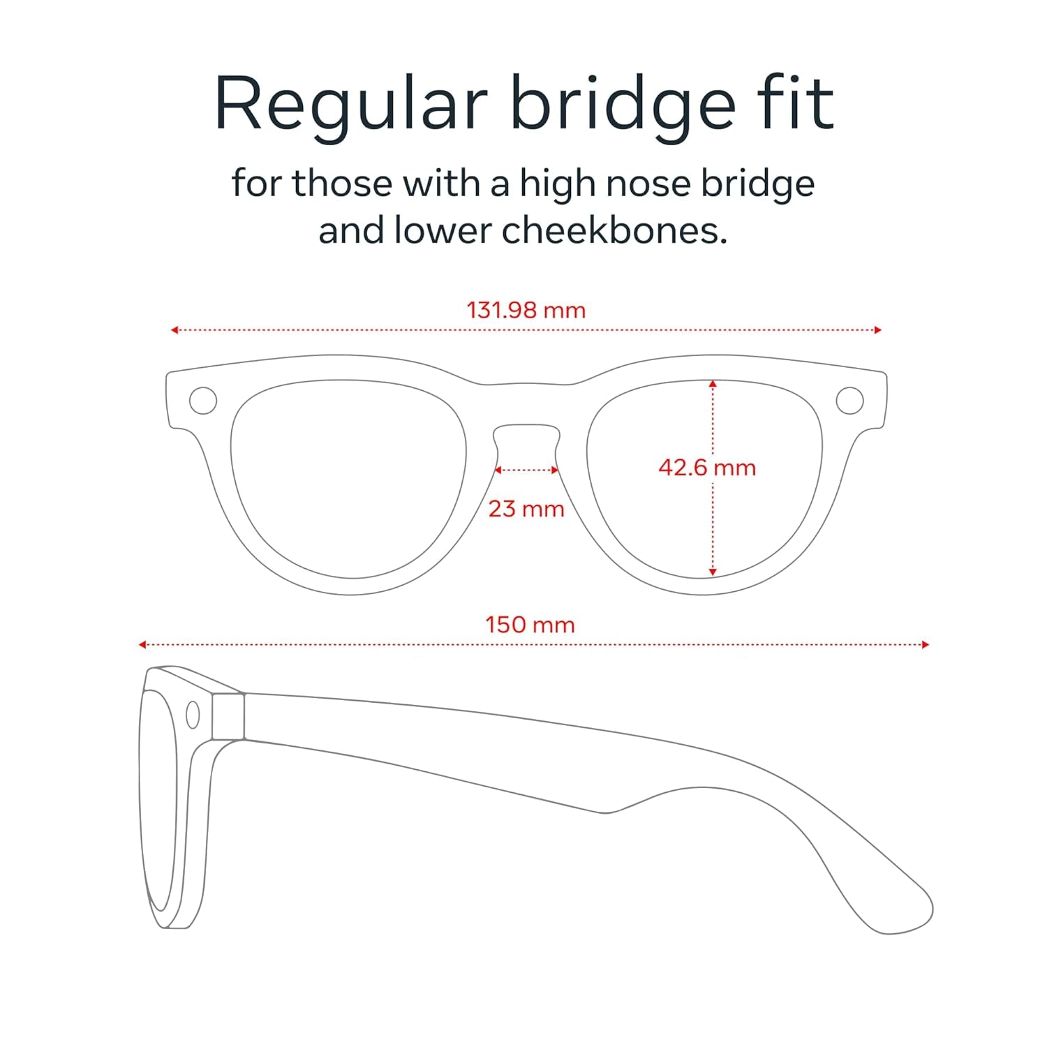 Ray-Ban Meta (Gen 2), Headliner, Matte Black | Smart AI Glasses for Men, Women — 2X Battery Life — 3K Ultra HD Resolution — 12 MP Ultra-Wide Camera, Audio, Video — Clear Lenses — Wearable Technology