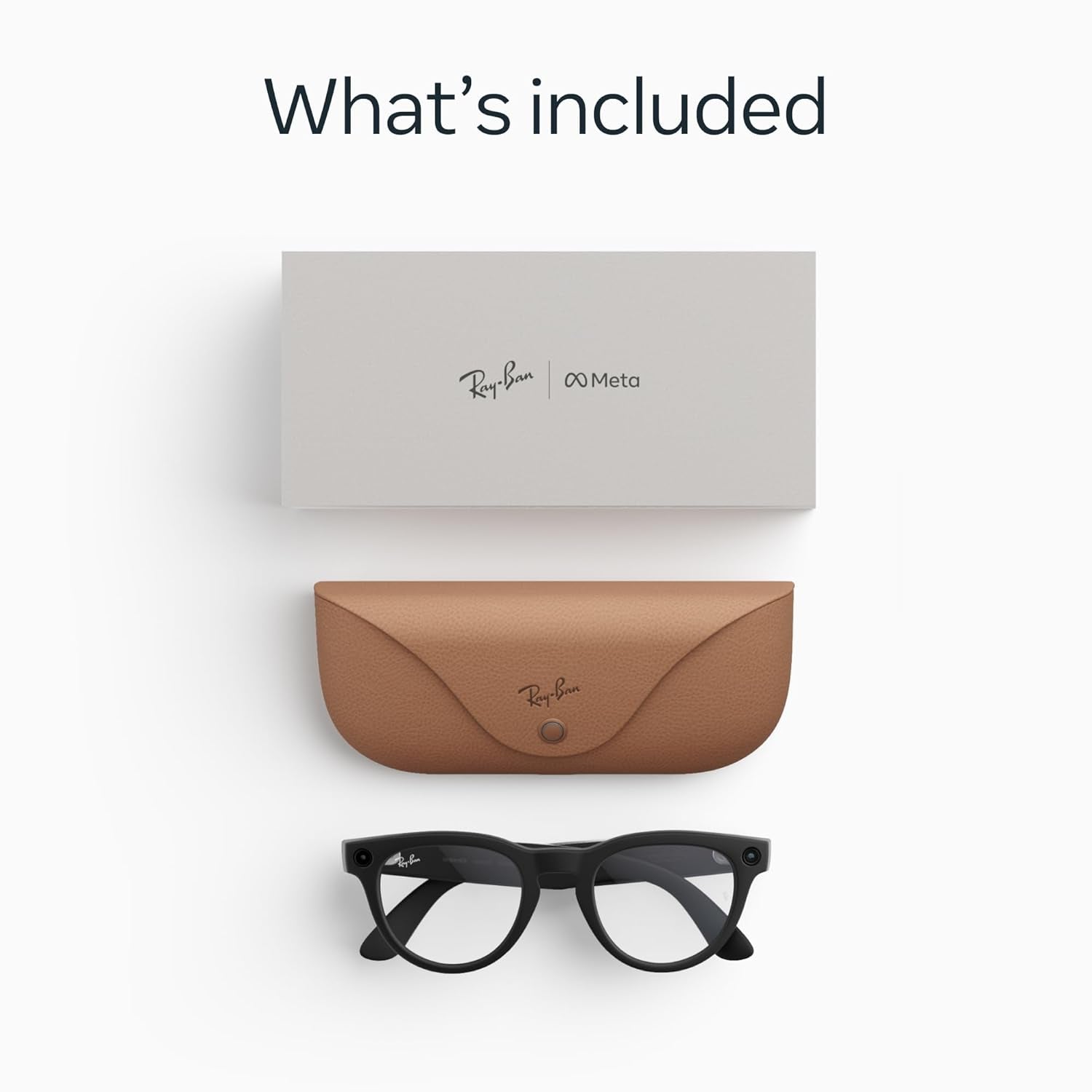 Ray-Ban Meta (Gen 2), Headliner, Matte Black | Smart AI Glasses for Men, Women — 2X Battery Life — 3K Ultra HD Resolution — 12 MP Ultra-Wide Camera, Audio, Video — Clear Lenses — Wearable Technology